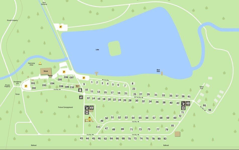 Lakewood Park Campground - Map